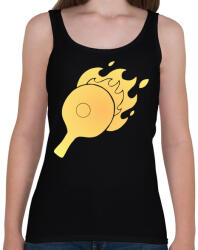 printfashion pingpong - Női atléta - Fekete (4113549)