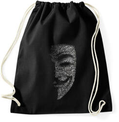 printfashion Anonymus (Fekete) - Sportzsák, Tornazsák - Fekete (348139)