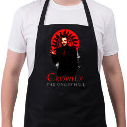 printfashion CROWLEY-KING OF HELL - Kötény - Fekete (4935575)