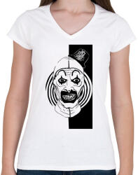 printfashion Bohócrém - Női V-nyakú póló - Fehér (14793707)