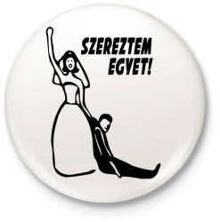 printfashion Szereztem egyet! Leánybúcsú. - Kitűző, hűtőmágnes - Fehér (3088876)