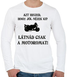 printfashion LÁTNÁD3 - Férfi hosszú ujjú póló - Fehér (2911054)