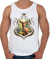 printfashion Szarvas - Férfi atléta - Fehér (14733999)