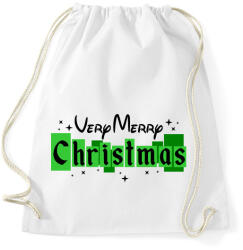 printfashion Nagyon boldog karácsonyt! - Sportzsák, Tornazsák - Fehér (1100016)