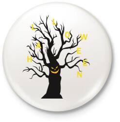 printfashion Halloween fa - Kitűző, hűtőmágnes - Fehér (14267030)
