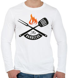 printfashion BBQ - Férfi hosszú ujjú póló - Fehér (5035103)