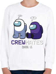 printfashion Among us crewmates 3 - Gyerek pulóver - Fehér (4522101)