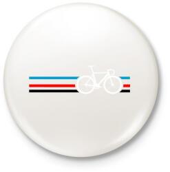 printfashion M Bike - Kitűző, hűtőmágnes - Fehér (3088712)