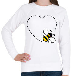 printfashion Méhecske - Női pulóver - Fehér (13872155)
