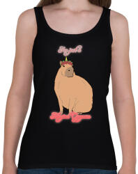 printfashion Capybara - Capycorn #2 - Női atléta - Fekete (13781397)