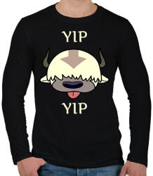 printfashion Yip yip Appa - Férfi hosszú ujjú póló - Fekete (15841220)