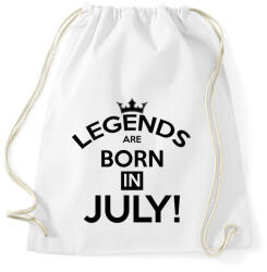 printfashion A legendák Júliusban születnak - Sportzsák, Tornazsák - Fehér (268765)