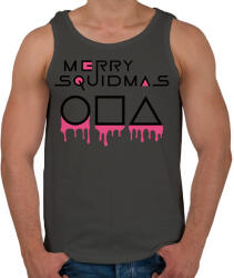printfashion Merry Squidmas jelek - Férfi atléta - Sötétszürke (5677860)