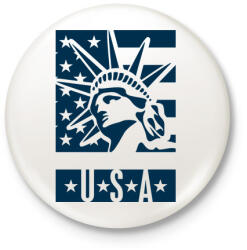 printfashion american - Kitűző, hűtőmágnes - Fehér (4652594)