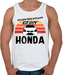 printfashion Ez nem csak egy autó ez egy HONDA - Férfi atléta - Fehér (16456270)
