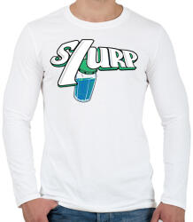 printfashion Pajzs ital - Férfi hosszú ujjú póló - Fehér (2429405)