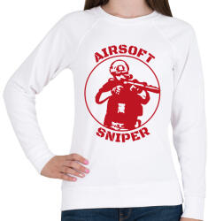 printfashion Airsoft sniper - Női pulóver - Fehér (15525717)