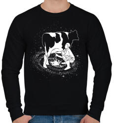 printfashion Tejút - Férfi pulóver - Fekete (338406)