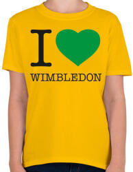 printfashion I love Wimbledon - Gyerek póló - Sárga (2331155)