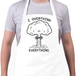 printfashion I overthink everything - Kötény - Fehér (16342187)