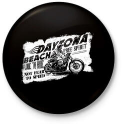 printfashion Daytona - Kitűző, hűtőmágnes - Fekete (3091505)