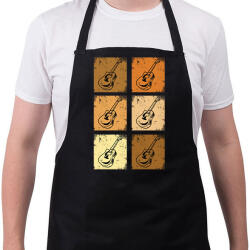 printfashion Klasszikus gitárok - Kötény - Fekete (13482846)