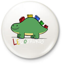 printfashion Legosaurus - Kitűző, hűtőmágnes - Fehér (15972958)