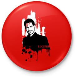 printfashion Lucifer - Kitűző, hűtőmágnes - Piros (3630238)