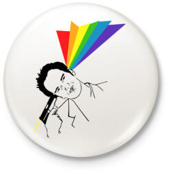 printfashion Quentin - Kitűző, hűtőmágnes - Fehér (3082149)