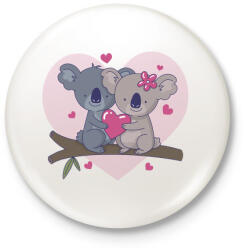 printfashion Valentin Nap - Kitűző, hűtőmágnes - Fehér (3083583)