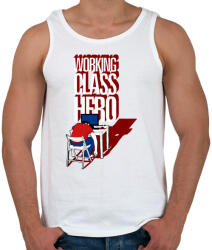 printfashion Working class hero - Férfi atléta - Fehér (242845)