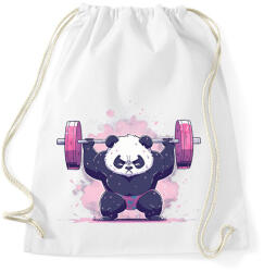 printfashion Gyúrós panda - Sportzsák, Tornazsák - Fehér (14250973)