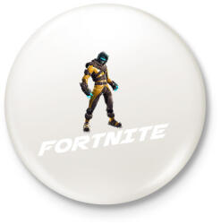 printfashion Fortnite 01 - Kitűző, hűtőmágnes - Fehér (12596205)