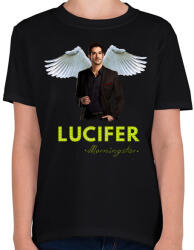 printfashion lucifer colored - Gyerek póló - Fekete (1620655)