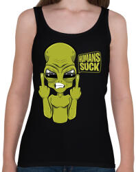 printfashion Ezt nektek emberek! - Női atléta - Fekete (5341733)