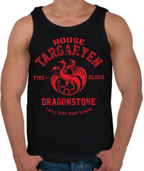 printfashion House Targaryen - Férfi atléta - Fekete (16503782)