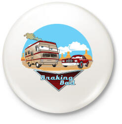 printfashion Braking bad kocsik - Kitűző, hűtőmágnes - Fehér (3082604)