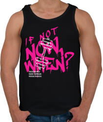 printfashion If Not Now When? - Férfi atléta - Fekete (16823244)