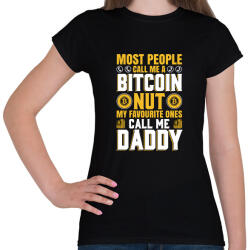printfashion BITCOIN 4 EVER 37 - Női póló - Fekete (6109126)