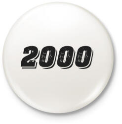 printfashion 2000 - Kitűző, hűtőmágnes - Fehér (6184956)
