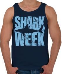 printfashion Shark Week - Férfi atléta - Sötétkék (1199332)