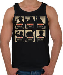 printfashion A horror horda - Férfi atléta - Fekete (1063164)