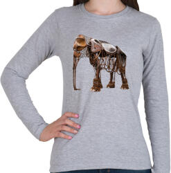 printfashion Elephant - Női hosszú ujjú póló - Sport szürke (415717)