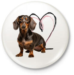 printfashion csoki cser tacsi - Kitűző, hűtőmágnes - Fehér (14919635)