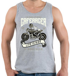 printfashion Caferacer - Férfi atléta - Sport szürke (82013)