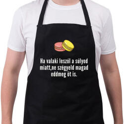 printfashion ha leszólnak a súlyod miatt - Kötény - Fekete (4929375)