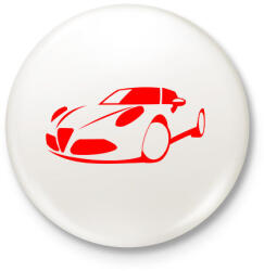 printfashion Alfa Romeo 8c 02 - Kitűző, hűtőmágnes - Fehér (11334563)
