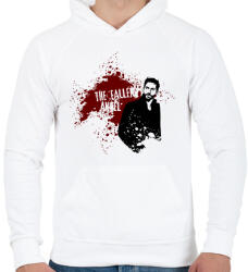printfashion Lucifer - Férfi kapucnis pulóver - Fehér (2749145)