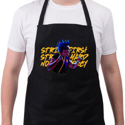 printfashion Cobra Kai STRIKE FIRST STRIKE HARD NO MERCY - Kötény - Fekete (16299415)