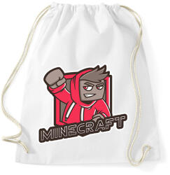 printfashion MINECRAFT - Sportzsák, Tornazsák - Fehér (12301549)